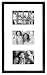 MCS 10x17 Inch East Village Collage Frame with 3-4x6 Inch Mat Openings, Black (29019)