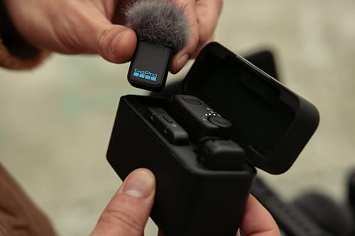 Image of GoPro Wireless Mic Complete Kit (2 TX, 2 RX, Charging Case) - for GoPro /Camera /iPhone /Android, Ultra-Compact, Noise Reduction, Gain Control, Vlogging