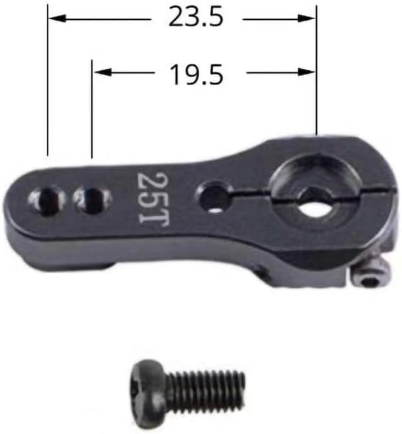 Miniatura 6 de LJWRC Servo RC de 77.2lbs Metal Gear Digital Servo con brazo para 18 110 112 escala RC Cars Piezas de actualización (270 grados)