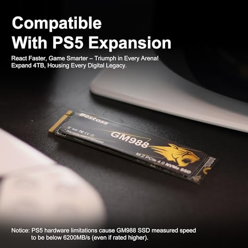 M.2 2280 NVMe SSD 2TB PCIe Gen 4, Up to 7350MB/s, SLC Cache & HMB, PS5/PC/Laptop Upgrade, Tailored for Gamers, Video Editors, High-End Creators, and AI Developers Demanding Blazing-Fast Speed GM988 - Image 7