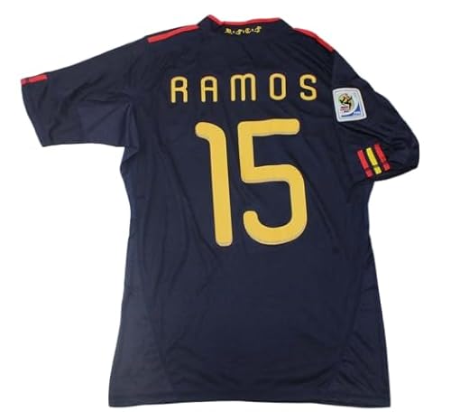 Ramos Retro Jersey CAMISTE Season WC 2010 Full Patch Blue Color (M)