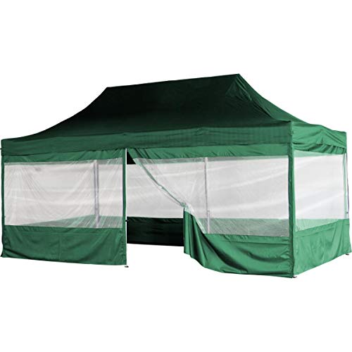 INSTENT® "Pro tonnelle Pliante 3x6m + Panneaux latéraux Cover