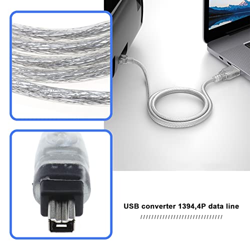 The Lord of the Tools USB Male to Firewire IEEE 1394 4 Pin Male iLink Adapter Cord Cable 1.5m Compatible with Sony DCR-TRV75E DV USB Firewire Cable Accessories - Image 4