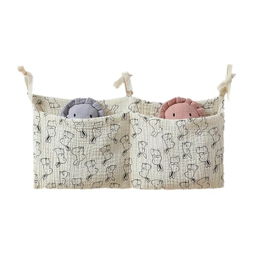 yztju Babybett-Organizer | Hängendes Babybett mit 2 Taschen,Kinderzimmer- light weight für Wickeltisch und Babybett, Windelaufbewahrung, Kinderzimmer-Organisation, Krippenzubehör