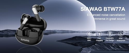 Image of CXPSUE Active Noise Cancelling Earbuds,-42dB Hybrid ANC,Dual Pairing,60-Hour Playtime,IPX5 Water Resistant, Bluetooth 6.0