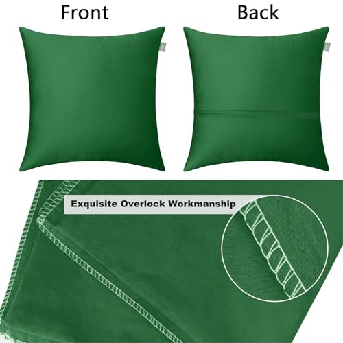 Housse de coussin coton 45x45 cm solide pour protéger l'oreiller - 8