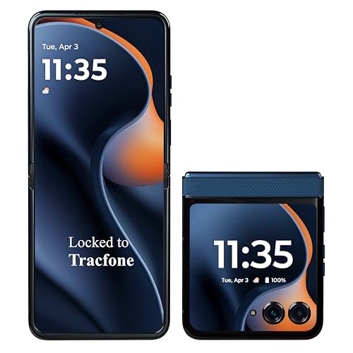 Tracfone Motorola Moto razr 2025 5G Foldable Smartphone