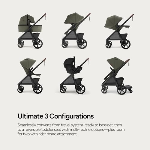 Image of Mompush Ultimate 3 Full Size Stroller, Extendable Seat, Infant to Toddler