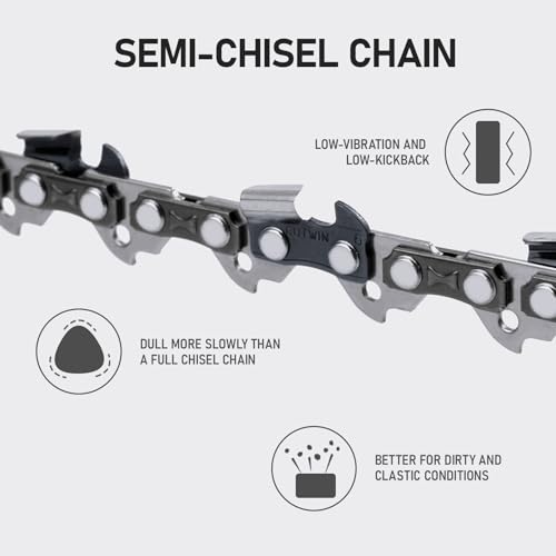 Chaîne de tronçonneuse de 35,6 cm pour remplacer une chaîne usée