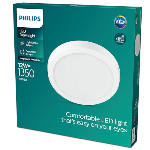 Philips - Downlight Philips MAGNEOS, Downlight LED, color blanco, luz blanca fría, 40K - 12W