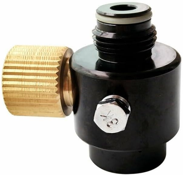 Adjustable For HPA Tank Pressure Regulator with Gauge, 5/8 18UNF or M18x1 5 Thread, Output Pressure Up to 2800psi, Stainless Steel (18 with regulator)