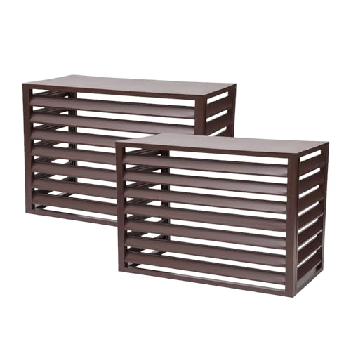 Clôture climatiseur extérieur aluminium antivol et protection pluie