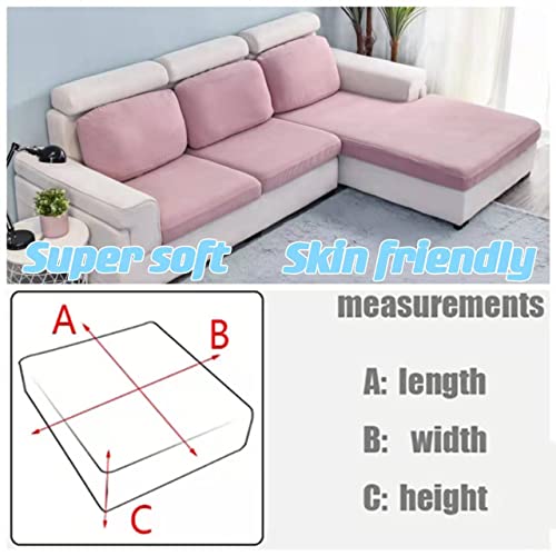 Housse de coussin de canapé extensible pour rénover et protéger un canapé en L usé