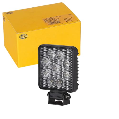 HELLA VALUEFIT 1GA 357 114-002 LED-Arbeitsscheinwerfer - PS1000 - 12/24V - 1000lm - Anbau/geschraubt - schwenkbarer Montagebügel - Nahfeldausleuchtung - Kabel: 800mm - Stecker: offene Kabelenden