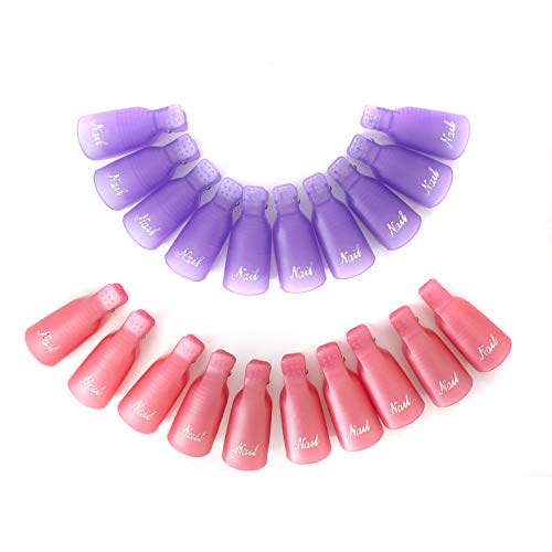 20 PCS Zoostliss Nail Polish Remover Clips