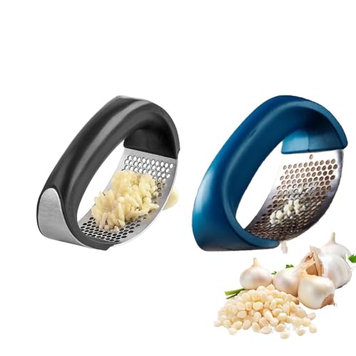 Image of Garlic Crusher & Ginger Crusher Combo, Manual Garlic Press Stainless Steel, Pack of 2 (Multicolor)