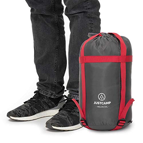XXL Schlafsack Justcamp Melvin – Groß und Breit für Camping