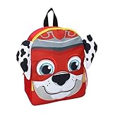 PAW PATROL Marshall-Mochila de la Patrulla Canina, la película Mighty, Unisex niños, Multicolor, 32 cm