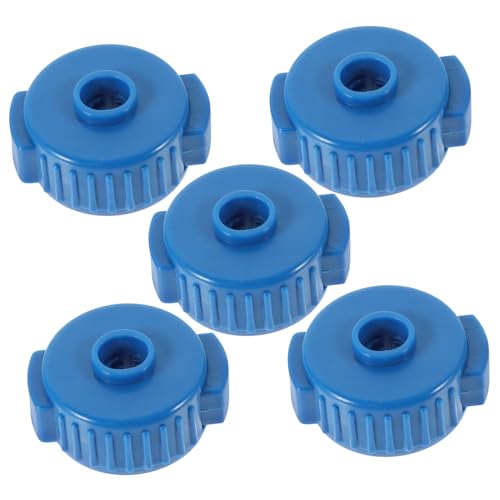 VICASKY 5pcs Drum Quick Release Cymbal Nuts Quick Assembly Nuts for Cymbal Stand Blue Quick-set Cymbals Caps