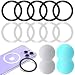 Produktbild 10 Stück Magnetring Handy Kompatibel Mit Magsafe Magnet Ring Magnet Ring Handy mit Ladegerät Magnetic für Magnetischem Ladegerä Metallplatte für Kfz Auto Handyhalterung Magnetische Handyhalter
