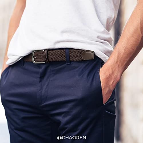 Image of CHAOREN Mens Belt - Braided Stretch Golf Belt for Men 1 3 /8 inch- Gift for Golf Pants Casual Shorts Jeans