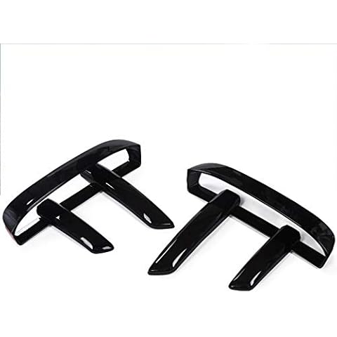 discovery 5 ◈ Front Fog Lamp Trim Black ABS Plastic Front Fog Lamp Cover Trim Chrome Light Molding for Discovery 5 2017-2018 Cover