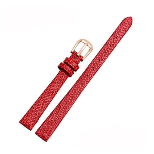 LCNEIOQ AJIDOU �^�C���X�^���v �t�H�b�V�� �|���^�C�� �E�H�b�`�o���h ���f�B�[�X �E�H�b�`�`�F�[�� �u���X���b�g 8mm 10mm 12mm 14mm �Ή� ���^���v�X�g���b�v(Red-rose gold,10mm)