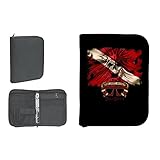 New Scuba Diving 3 Ring Zippered Log Book Binder with FREE Generic Log Insert ($12.95 Value) - Skull on Flag (Deep Down)
