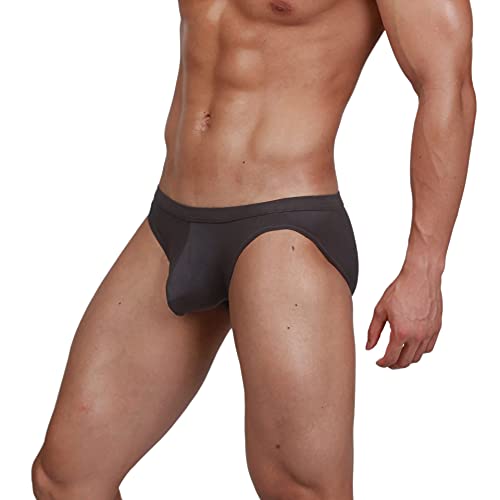 Men's Underwear Bikini Briefs Low Rise Sexy Fashion with Pouch Solid Color Comfortable4