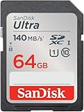  SanDisk Carte Mémoire SDXC Ultra 15Mo/s Classe 4 64Go