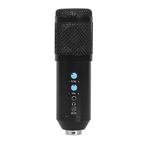 �O�r�X�^���h�t��USB�R���f���T�[�}�C�N�L�b�gMicrofoneCardioid Studio Recording Live KTV Karaoke Microphone for PC Computer DesktopBlack