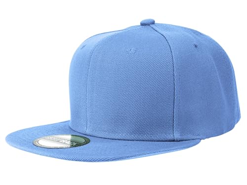 Image of Gelante Plain Blank Flat Brim Adjustable Snapback Baseball Caps LOT 6 Pack