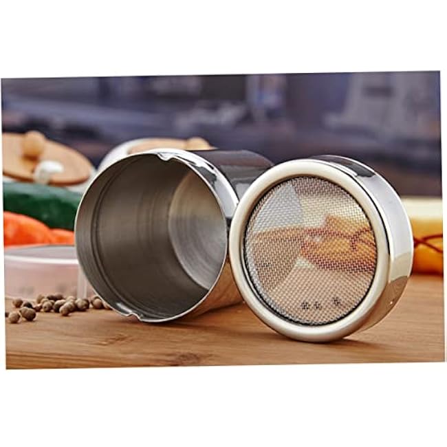 Modern Kitchen Tool Pepper Shaker Sieve Strainer Stainless Steel Spice Dispenser for Seasoning Cans Sugar