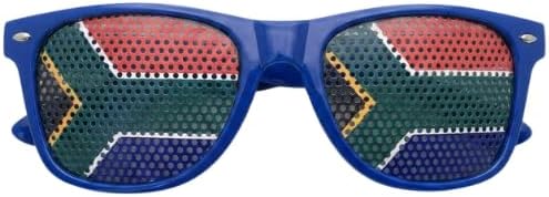 Unisex South African Flag Sunglasses Sports Novelty Shades Gift -Blue