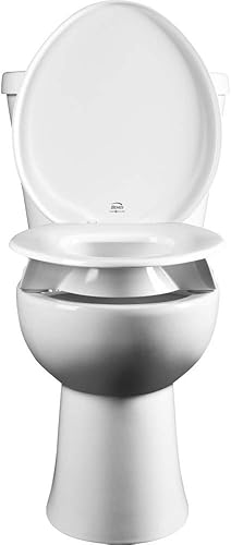 Bemis Independence 7YR85300TSS Clean Shield - Asiento elevado para inodoro (3.0in), color blanco