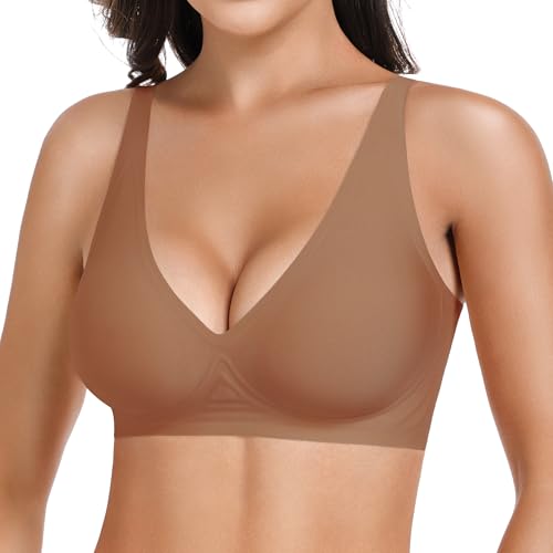 HBselect Reggiseno Senza Ferretto Profondo V Reggiseno Donna Comfy Cinghie