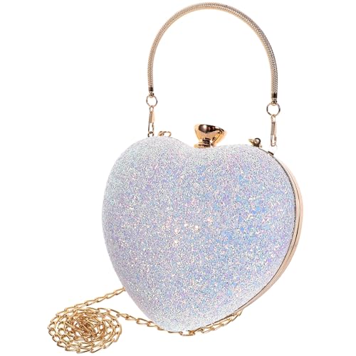 Pochette de soirée femme cœur pour mariages et grands événements festifs