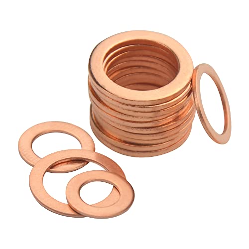 BGTXINGI 180Pcs 11 Kinds Copper Sealing Washers Copper Flat Gasket Oil Sealing Washer Box M5 M6 M8 M10 M12 M14 M16 M20 - Image 4