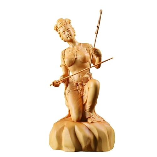 SAMCIOI Desktop Figurines Wooden Craft Statue Home Decor Office Desktop Ornaments Office Decorations