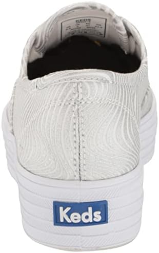 Keds Women's Triple CVO Sneaker, White/Silver, 8.5 | Image 2