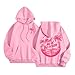 Palm Puff Oversized Hoodies for Women, Teen Girls Preppy Sweatshirt Long Sleeve Y2K Graphic Tees with Pockets
