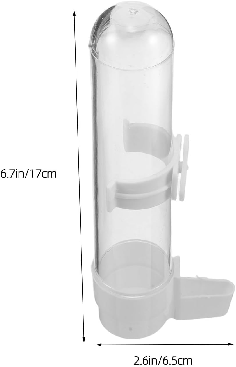 Mikikit 10pcs Automatic Parrot Water Dispenser 120ml Lightweight Pp Plastic Bird Drinking Waterer Easy Installation and Spill Minimizing Design for Bird Cages