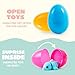 JOYIN 12Pcs Prefilled Easter Eggs with Mini Sea Animals, Articulated Toys, 3D Printed Toys, Basket Stuffers for Boys & Girls, Party Favors, Easter Egg Hunt, Classroom Supplies(Age 8+)