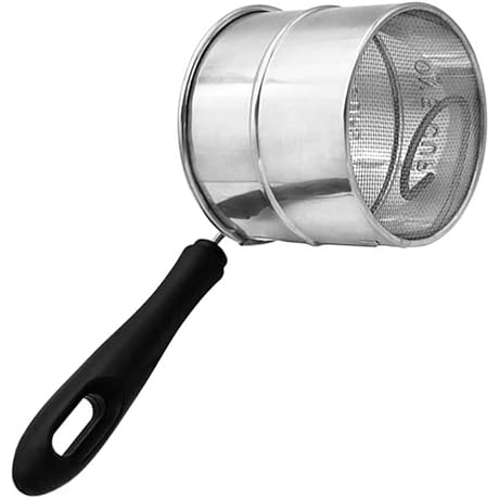 Luxshiny Garden Sifter Flour Sieve Shaker