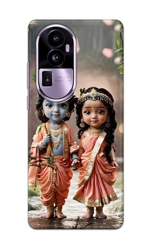 Image of Printed Hard Back Cover for Oppo Reno10 Pro+ Plus 5G Back Cover (Radha Krishna Love -J2) -190724(EA)