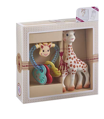 Sophie la girafe Rammelaar en bijtring speelgoed cadeauset voor baby's