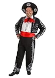 The Three Amigos Costume for Adults Plus Size | Mexican Jacket | Authentic Mariachi Outfit w/Sombrero Hat