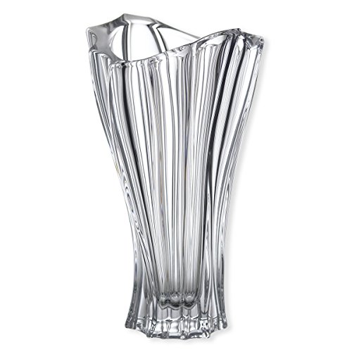 Vase 12 Crystal Glass, Home Decor, Centerpiece Bud Vase, Czech Bohemia Crystal Glass, Wedding Birthday Gift