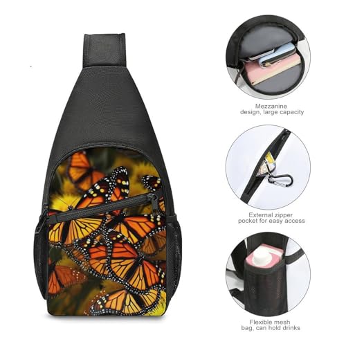 Bolso de bandolera para senderismo Monarch Butterflies miniatura 5