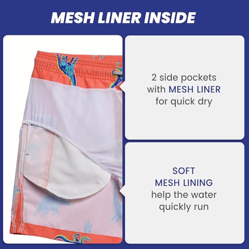Image of maamgic Mens Swim Trunks 5 Inch with Mesh Liner Breathable for Beach